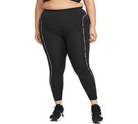 Nike CZ9210-010 W ONE Luxe ICNCLSH TGT Leggings Womens Black/Purple Chalk/(Clear) XS