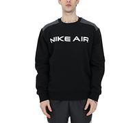 Nike DA0220-010 M NSW AIR FLC Crew Sweatshirt Mens Black/dk Smoke Grey/(White) M