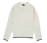 Nike DA0398-100 M NSW TECH Fleece CRW Sweatshirt Mens White/HTR M