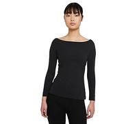 Nike DA0719 THE YOGA LUXE L/S TOP Sweatshirt women's black/(dk smoke grey) L