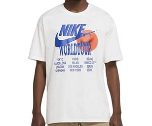 Nike DA0937-100 M NSW TEE World Tour T-Shirt Mens White M