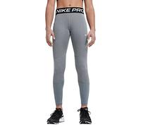 NIKE DA1028-091 G NP TGHT Leggings Girls Carbon Heather/(White) M
