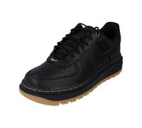 NIKE DB4109-001 AIR Force 1 Luxe Men Black/Black-BUCKTAN-Gum Yellow UK 5