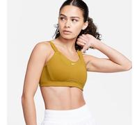NIKE DD0430-716 W NK DF Alpha Bra Sports Bra Women's Bronzine/Bronzine/Bronzine/White Size XSD-E