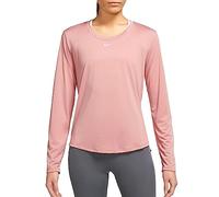 NIKE DD0641-618 W NK ONE DF LS STD TOP Sweatshirt Women's RED STARDUST/WHITE Size 2XL