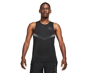 Nike DD4786 M NK DF RUN DVN RISE 365 TANK T-shirt mens black/reflective silv M