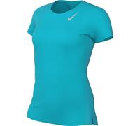 NIKE DD5927-443 W NK Fast DF SS TOP Sweatshirt Women's Rapid Teal/Reflective SILV Size M