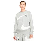 Nike DD5993 M NSW SWOOSH SBB CREW Sweatshirt mens dk grey heather/white M