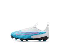 NIKE DD9549-446 JR Phantom GX ACADEMY FG/MG Sneaker Male Baltic Blue/Pink Blast-White-Laser Blue UK 2
