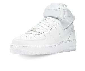 NIKE DD9625-100 Air Force 1 '07 Mid Women White/White-White UK 6.5