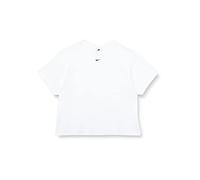 NIKE DM5123-100 W NSW ESSNTL SS TOP BF PLUS Sweatshirt Women's White/Black 1X