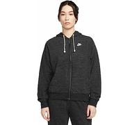Nike DM6386-010 W NSW GYM VNTG EASY FZ HOODIE Sweatshirt Women's BLACK/WHITE XL
