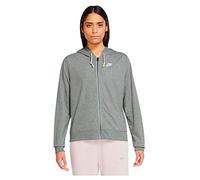 Nike DM6386-063 W NSW GYM VNTG EASY FZ HOODIE Sweatshirt Women's DK GREY HEATHER/WHITE S