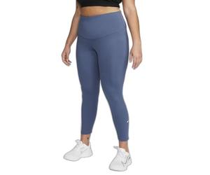 NIKE DN5521-491 W NK ONE DF HR TGHT Plus Pants Women's DIFFUSED Blue/White Size 2X