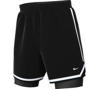 Nike DNA Dri-FIT HJ4233 Men's 2-in-1 Basketball Shorts 4" Black/White