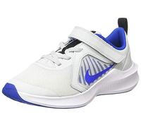 Nike Downshifter 10 (PSV) Trail Running Shoe, Photon Dust/Game Royal-Speed Y, 13.5 UK