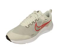 NIKE Men's Downshifter 12 Sneaker, Platinum Tint/LT Crimson-Black-White, 6.5 UK