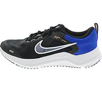 NIKE Downshifter 12 Sneaker, Black White Racer Blue Laser Orange, 5 UK