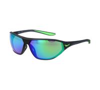 Nike DQ0993 021 Designer Sunglasses Unisex Rectangular Grey Mirrored 65mm
