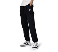 NIKE DQ5196-010 W NSW Club FLC MR Pant Cargo Pants Women's Black/White Size M