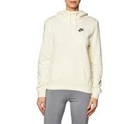 NIKE DQ5415-113 W NSW CLUB FLC FNL HOODIE STD T-shirt Women's COCONUT MILK/BLACK Size M
