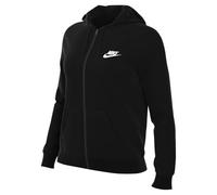 NIKE DQ5471-010 W NSW CLUB FLC FZ HOODIE STD Sweatshirt Women's Black/White Size S-S