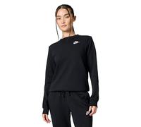 NIKE DQ5473-010 W NSW CLUB FLC CREW STD Sweatshirt Women's Black/White Size M