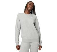 NIKE DQ5473-063 W NSW CLUB FLC CREW STD Sweatshirt Women's Dk Gray Heather/White Size XL