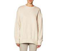 NIKE DQ5733-104 W NSW PHNX FLC OS CREW Sweatshirt Women's LT OREWOOD BRN/SAIL Size M