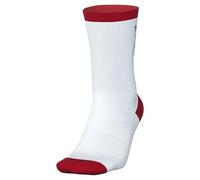 NIKE DQ7709-100 U NK EVERYDAY PLUS CUSH CR Socks Unisex Adult WHITE/UNIVERSITY RED Size L