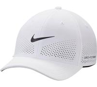 NIKE Dri-Fit ADV Rise Textured Swooshflex Cap, White/Anthracite/Black, FB5633-100, M/L