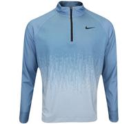 NIKE DRI-FIT ADVANCE TOUR HALF ZIP JUMPER - AEGEAN STORM