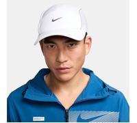 Nike Dri-Fit Advanced Fly AeroBill Cap in White - Lightweight Running Headwear