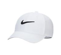 Nike Unisex Structured Swoosh Golf Cap, Mens, White/black, Medium/large | American Golf