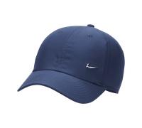 NIKE FB5372-410 U NK DF Club Cap U CB MTSWSH L Hat Unisex Adult Midnight Navy/Metallic Silver Size S/M