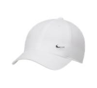 Nike Dri-FIT Club Unstructured Metal Swoosh Cap - White - Polyester ONE SIZE