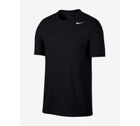 NIKE Men's Dri-fit Training T shirt, Black/(White), S UK