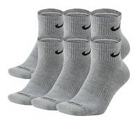 Nike Men Women 6 Pairs Socks Ankle Cushioned DRI-FIT Gym Sports Cotton