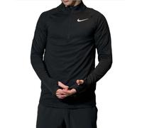 NIKE DRI FIT ELEMENT RUNNING HALF ZIP LONG SLEEVE TOP - BLACK AH8973-010 MEN S