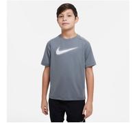Nike Dri-Fit Graphic T-Shirt Grey Size XS (122-128) for Active Juniors - Lightweight, Moisture-Wicking Performance Gear