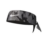 NIKE Dri-Fit Head Tie 2.0 Printed Reversible Head Tie, One Size, Smoke Grey/Black/White