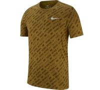 Nike Dri-Fit Khaki Green All-Over Logo T-Shirt - M - M