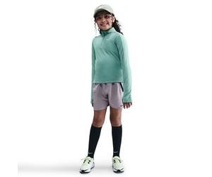 Nike Dri-FIT Long Sleeve Half Zip Top Size XL 156-166 Junior Green for Running and Training