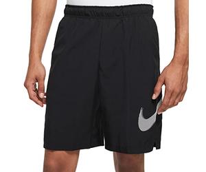 NIKE Dri-fit Men's Woven Training Shorts with Graphic Shorts Black L