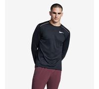 Nike Dri-FIT Miler Men's Long-Sleeve Black Running Top SIZE LARGE - AJ7568-010