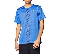 Nike Dri-Fit Miler T-Shirt - Pacific Blue/Imperial Purple/(Reflective Silver), Small