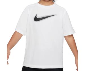 Nike Dri-FIT Multi+ Graphic T-Shirt White Size M for Active Training - Lightweight, Breathable Comfort for Young Athletes