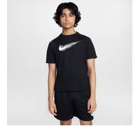 Nike Dri-FIT Multi Short Sleeve Tee M 137-146 Junior - Black T-Shirt for Active Running and Training