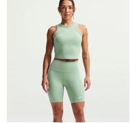 Nike Women's One Fitted Dri-FIT Cropped Tank Top - Steam/White - Green - Size: Large