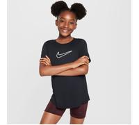 Nike - Kid's One Fitted Dri-Fit Short-Sleeve Top - Sport shirt size S, black
